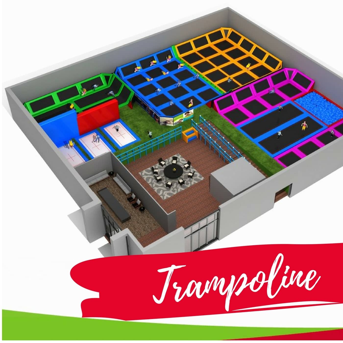 Bạt nhún lò xo Trampoline
